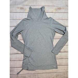 New Balance cowl  Neck Pullover Running‎ Shirt Size Medium Light Gray